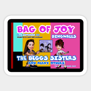 Bag of Joy The Beggs Sisters Sticker